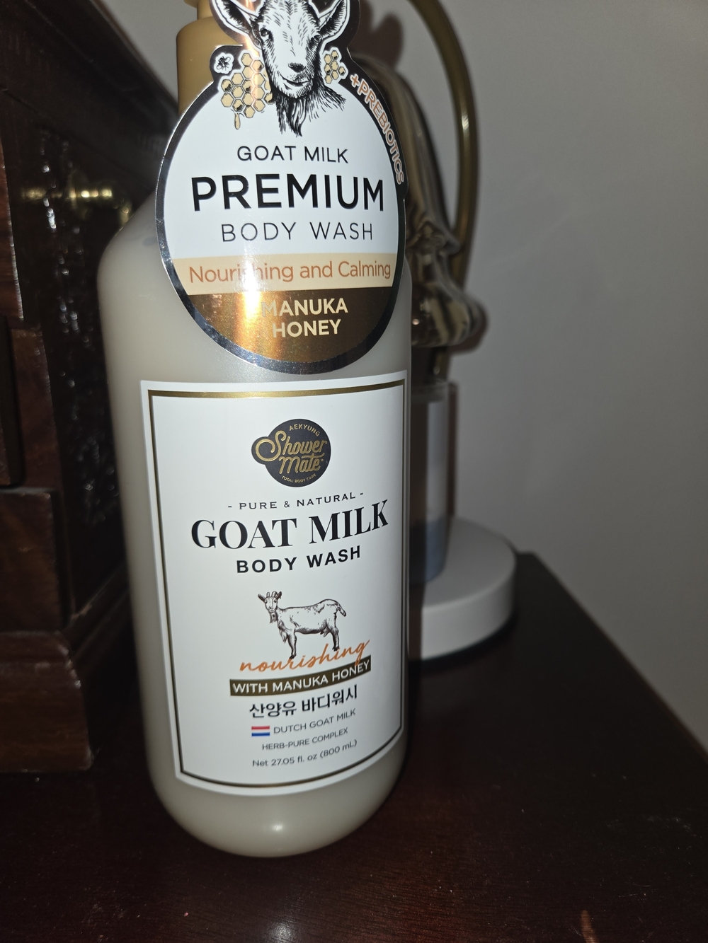 Goat Milk Premium Body Wash — Manuka Honey (Cream)